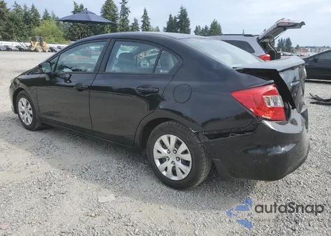 2012 Honda Civic Lx from USA, damaged, VIN 2HGFB2F53CH604792